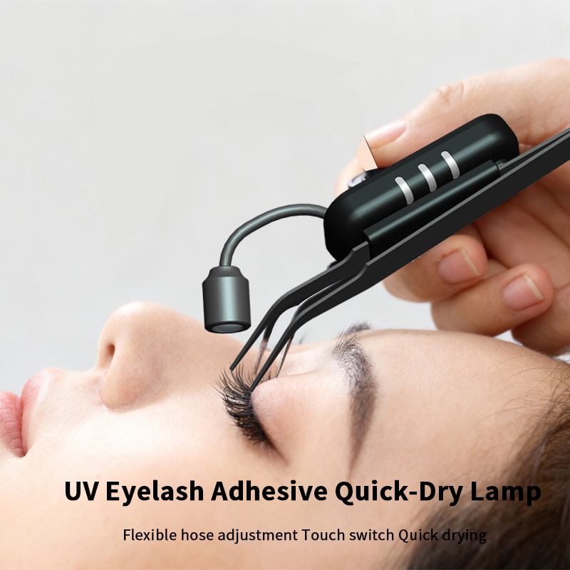Eyelash Extension Led - Wiederaufladbare Kabellose 405nm UV-LED Mini-Wimpernlampe, Professionelles