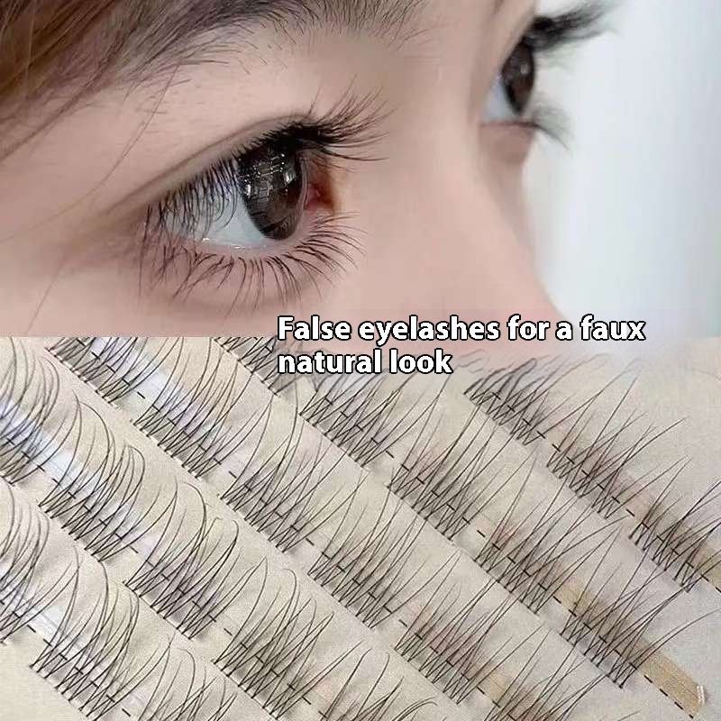 Eyelash Extension Single Lash - 120 Stück selbstklebende falsche Wimpern, natürliche