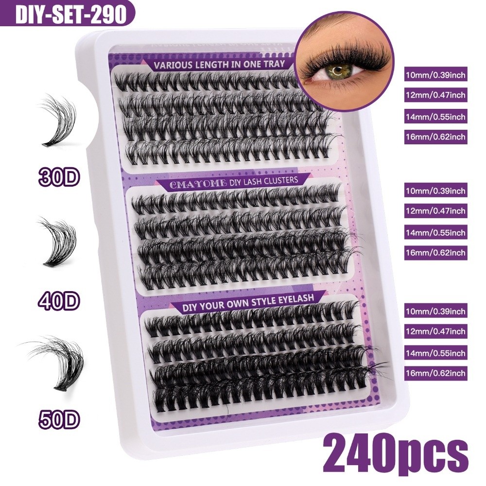 Eyelash Extension Wispy Look - Natürlich Aussehende Künstliche Wimpern Wispy-Style Bond