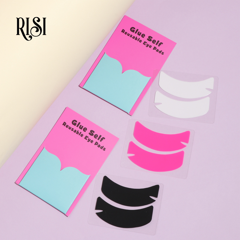 Eyelash Extension Eye Mask - RISI Super Sticky Silikon-Augenpads, wiederverwendbare Augenklappen,