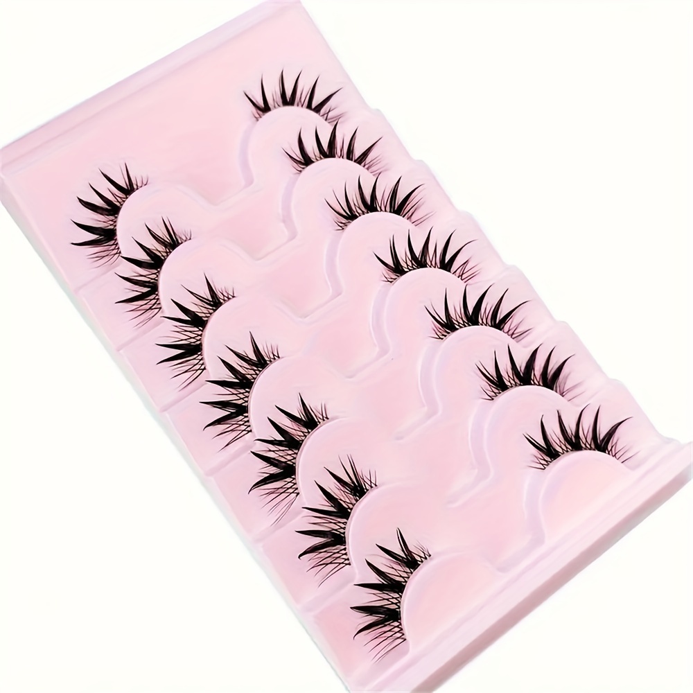 7 Paar Halbe Wimpern, Künstlic – Eyelash Extension Japan Bewertung und Preis