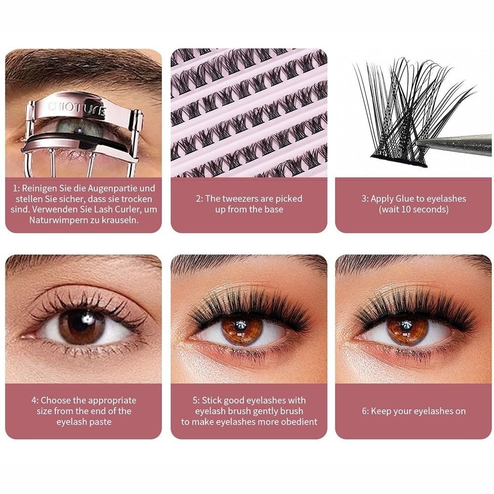 Hochwertige Bond-and-Seal Küns – Eyelash Extension Wispy Look Bewertung und Preis