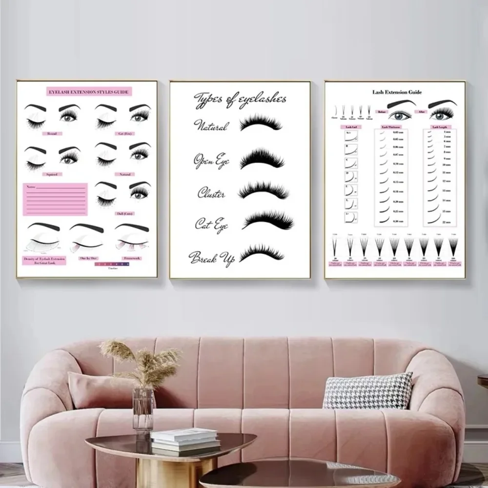 Leinwand Malerei HD Druck Wand – Eyelash Extension Single Lash Bewertung und Preis