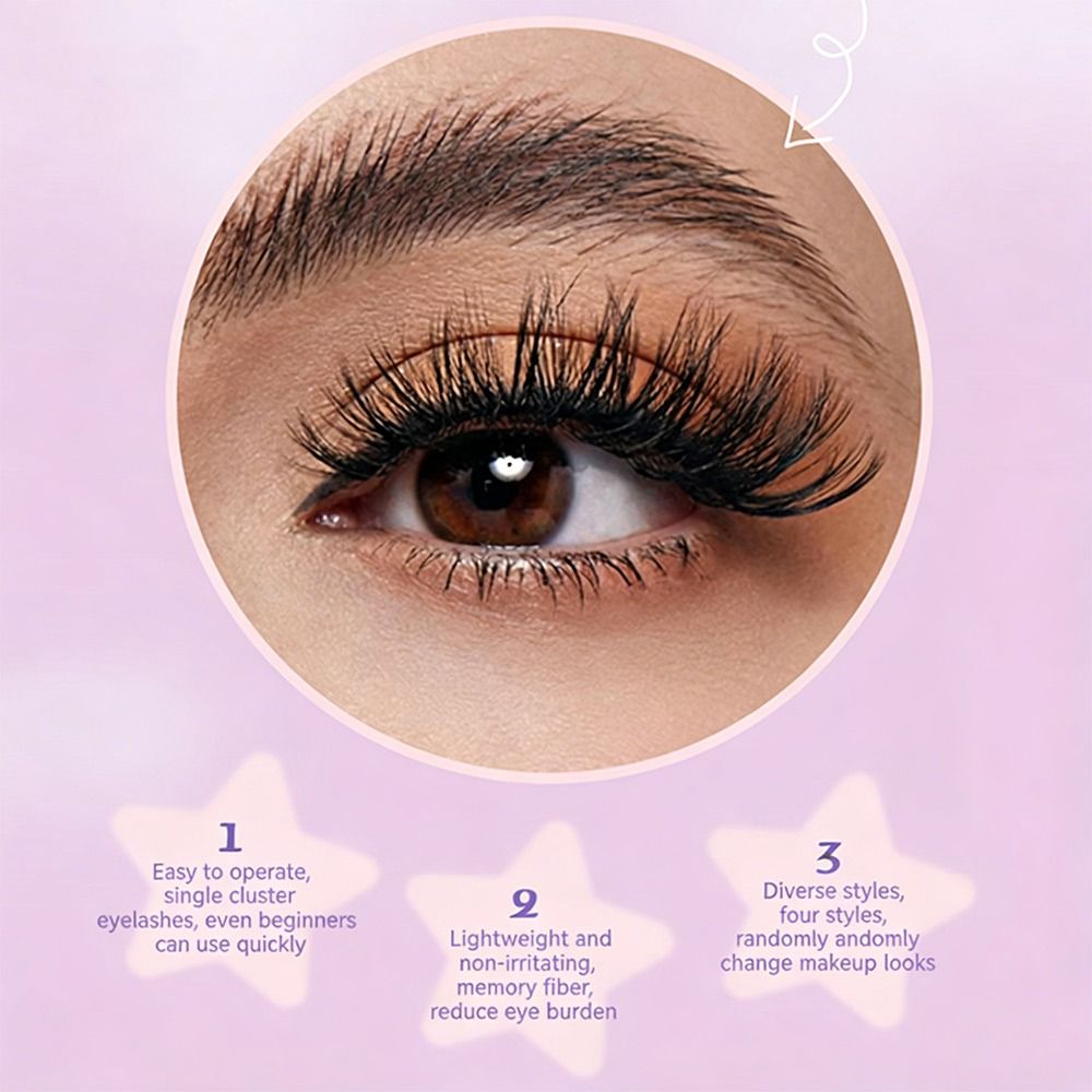 12 Reihen Natürlich Aussehende – Eyelash Extension Wispy Look Bewertung und Preis