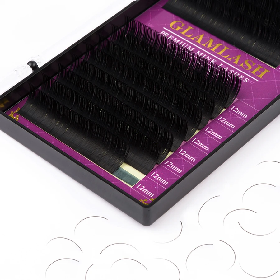 GLAMLASH Großhandel 16 Reihen  – Eyelash Extension Single Lash Bewertung und Preis